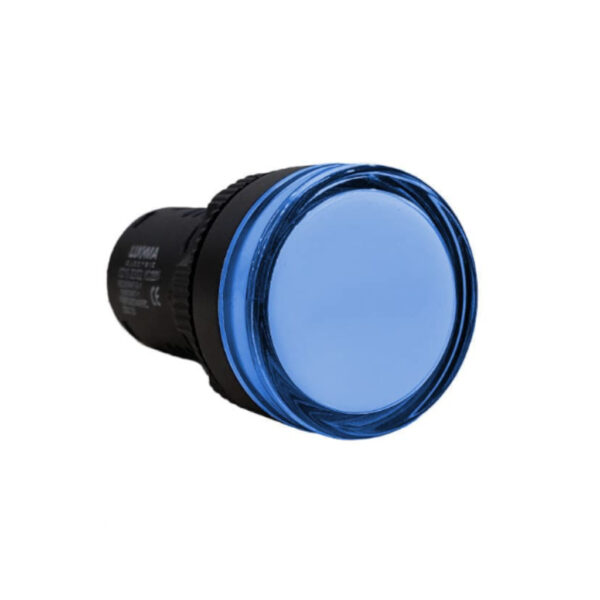 SINALEIRO PAINEL LUKMA 22MM BOTAO LED AZUL 220V 16007