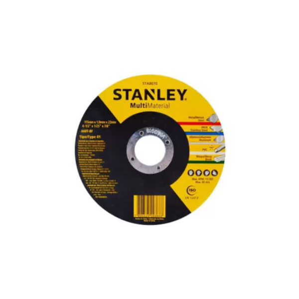 DISCO STANLEY CORTE MULTMATERIAIS 4.1/2X1,0X7/8 STA8070