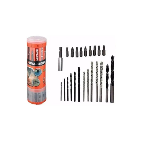 JOGO PONTEIRA BIT E BROCAS BLACK DECKER 23PC A7102XJ