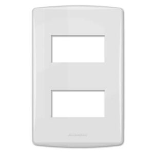 LINHA ALUMBRA SIENA PLACA 4X2 2 MODULOS DIST 6406