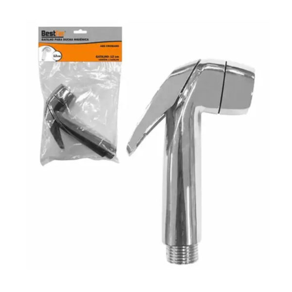 #DUCHA HIGIENICA CROMADA 100CM S/ REGISTRO BESTFER BFH1256