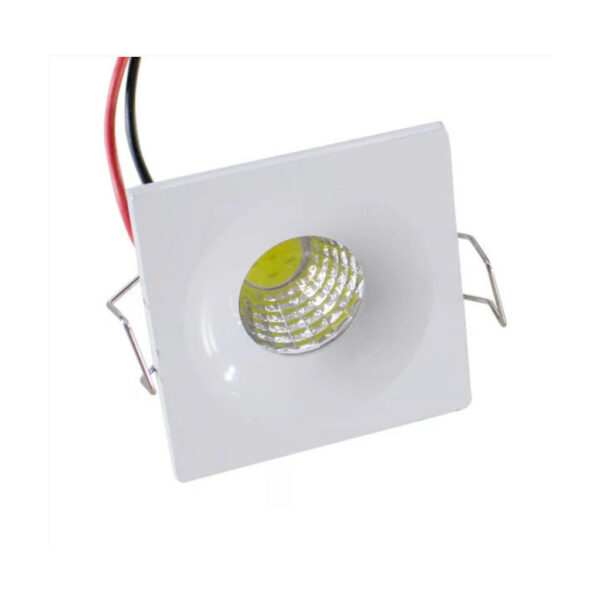 SPOT LED EMBUTIR QUADRADO MINI 3W BIVOLT 6500K CTB