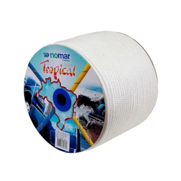 CORDA TRANCADA TROPICAL 6,0MM BRANCA