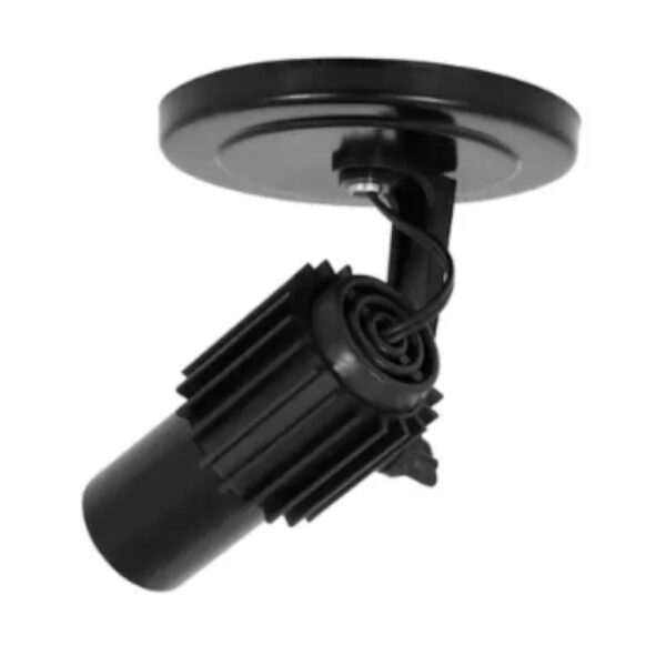SPOT TUBINHO 1 LAMP E27 PRETO JR