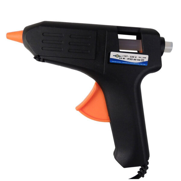 PISTOLA SILICONE BRASFORT 24W BIVOLT 7408