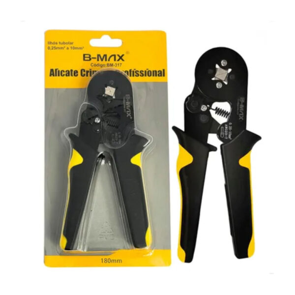 ALICATE CRIMPAR TUBULAR 4 DENTES 0,25~10,0MM BMAX BT317