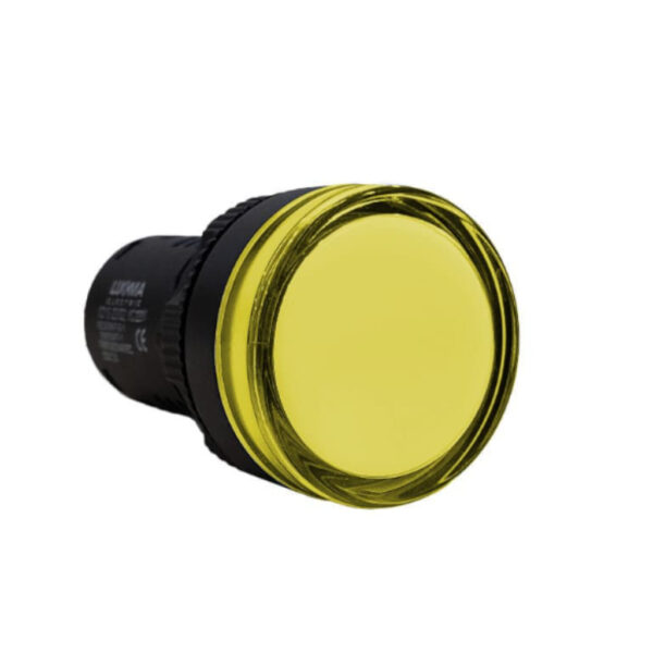 SINALEIRO PAINEL LUKMA 22MM BOTAO LED AMARELO 220V 16004