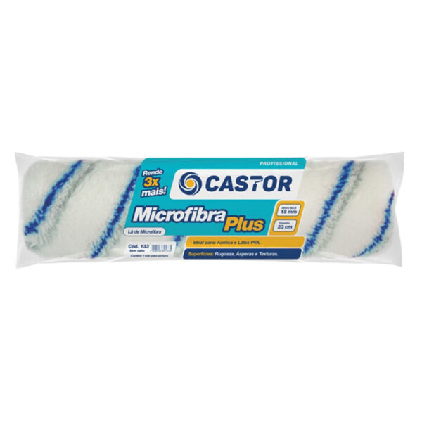 ROLO LA 23CM LA CARNEIRO PLUS S/ CABO CASTOR 133