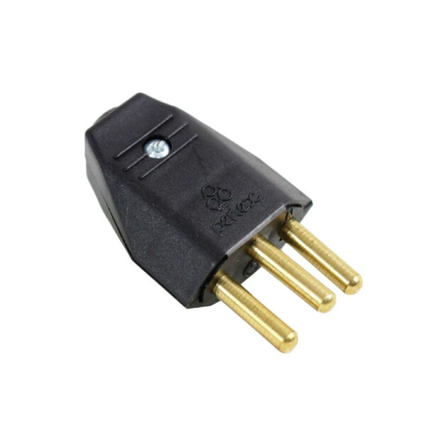 #PINO MACHO RETO 2PT 20A PRETO PERLEX 1048PR