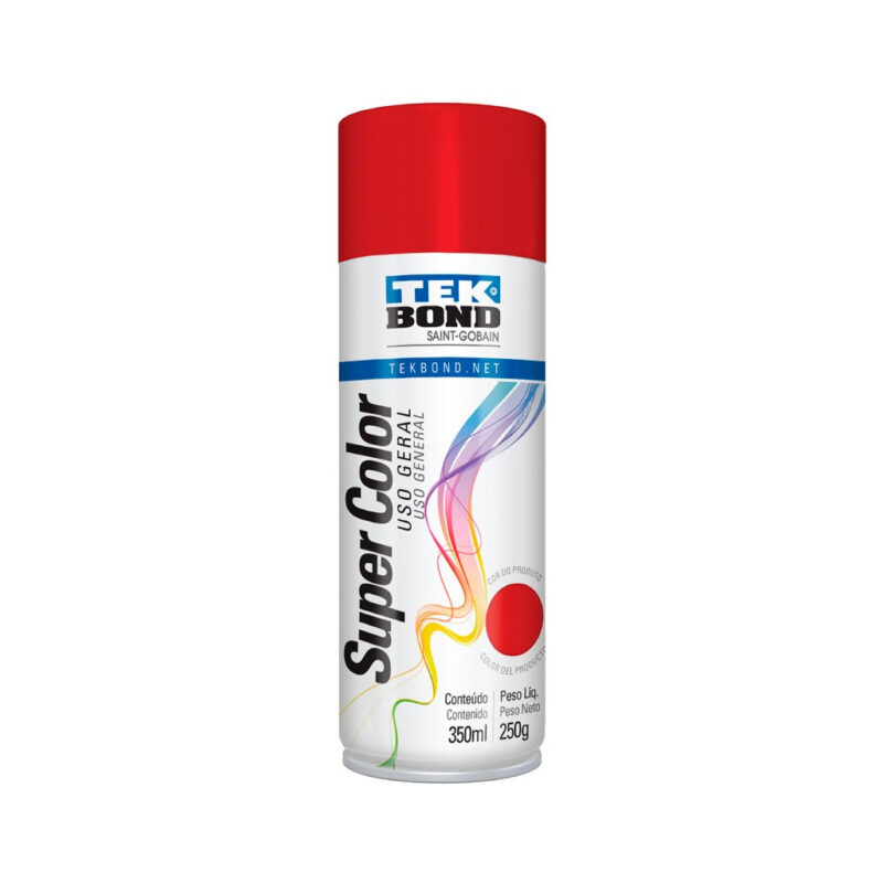 SPRAY COLORIDO USO GERAL VERMELHO 350ML TEKBOND 23041006900