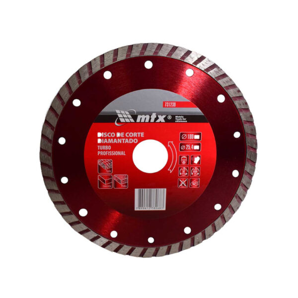DISCO CORTE DIAMANTADO TURBO 180X25,4MM MTX 731239