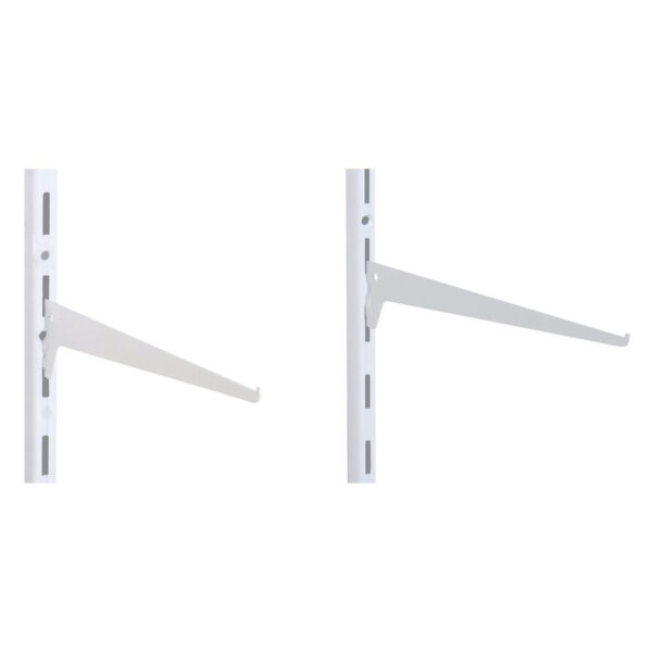 #SUPORTE PRATELEIRA BRANCO P/ TRILHO 30CM MULTIVISAO