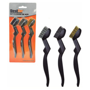 ESCOVA DE ACO JOGO C/ 3PC BESTFER BFH1834