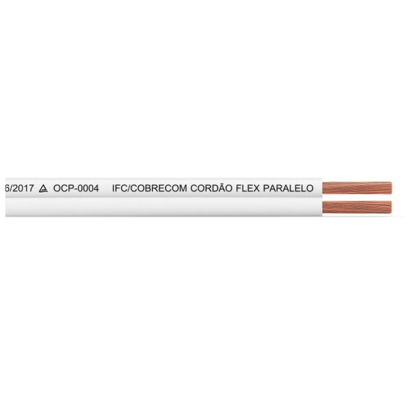 CABO PARALELO 2X0,75MM BRANCO COBRECOM