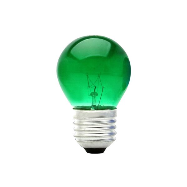 LAMPADA BOLINHA 15W 220V VERDE BRASFORT