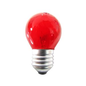 LAMPADA BOLINHA 15W 220V VERMELHA BRASFORT