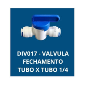CONEXAO P/ MANG 1/4 X1/4 RETA C/ VALVULA WFS DIV017