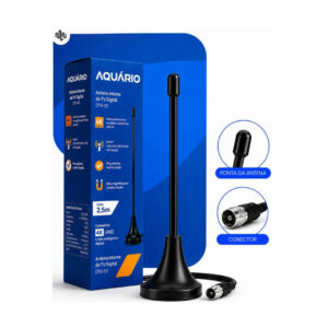 ANTENA DIGITAL HDTV INTERNA 2,5MT AQUARIO DTV50