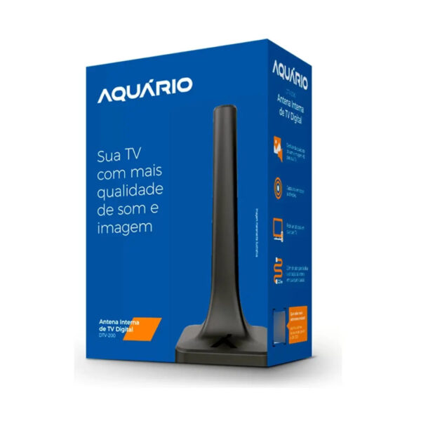ANTENA DIGITAL HDTV INTERNA 2,5MT AQUARIO DTV200
