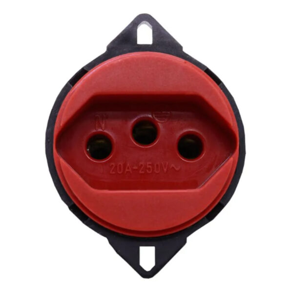 TOMADA PISO 20A VERMELHA TRANSMOBIL 24054N