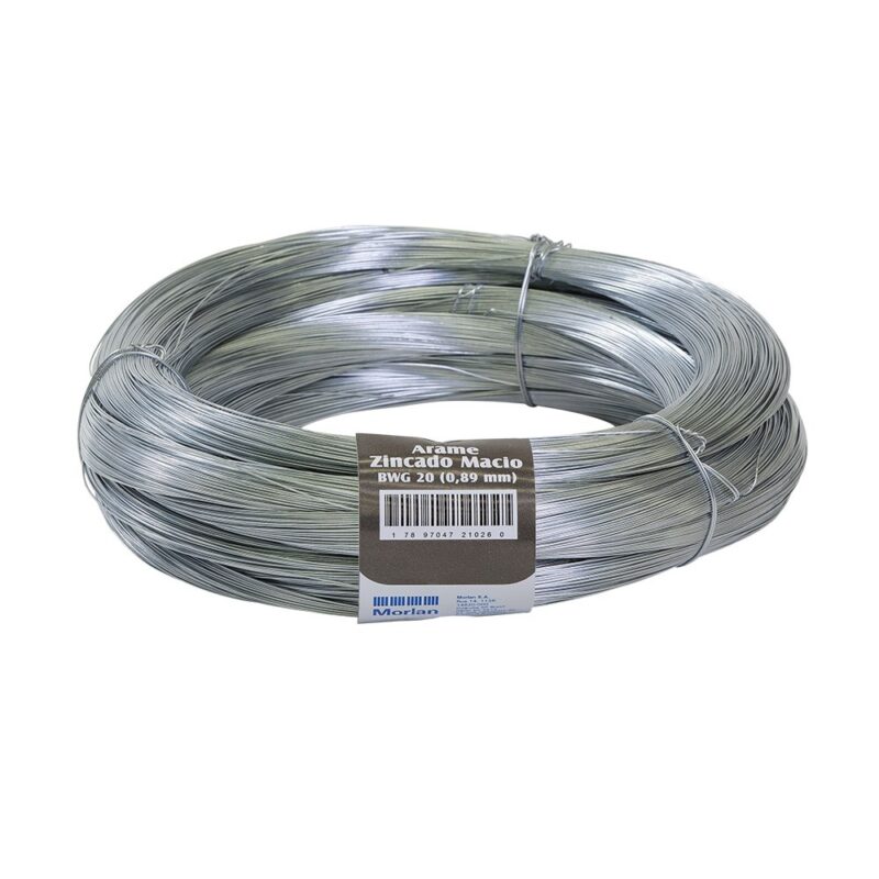 ARAME GALVANIZADO 20 0,89MM KG (CINZA)