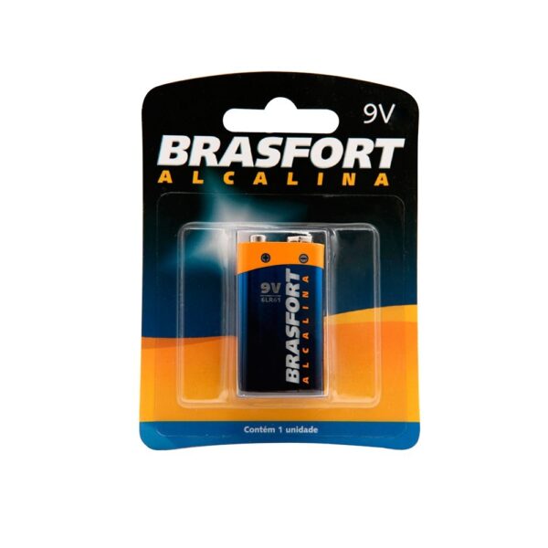 BATERIA 9V ALCALINA BRASFORT 6304
