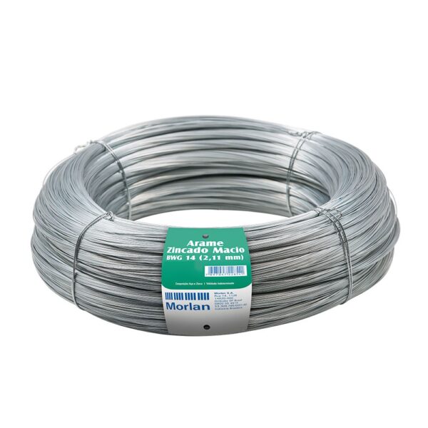 ARAME GALVANIZADO 14 2,11MM KG (VERDE)
