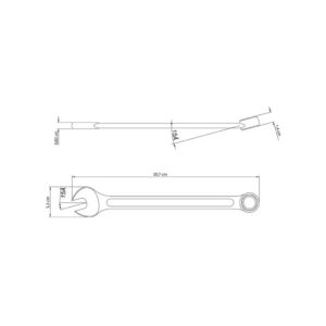 CHAVE COMBINADA TRAMONTINA 24MM 41128124