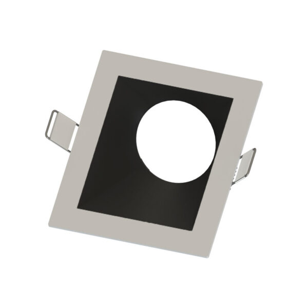 SPOT EMBUTIDO ANGULAR GU10 BC  RECUO PT SAVE ENERGY SE3301583