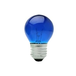 LAMPADA BOLINHA 15W 127V AZUL BRASFORT