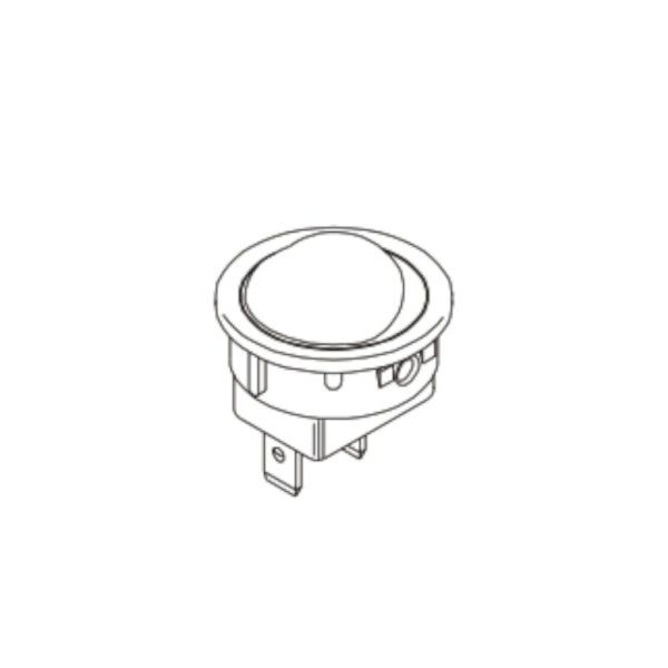 CHAVE MARGIRIUS TECLA REDONDA 1F L/D FIXA/PULSO 6A BRANCA 16107 9734