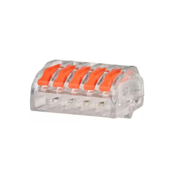 CONECTOR EMENDA RAPIDA ALAVANCA 5 VIAS 2,5MM ELETROKIT 20935