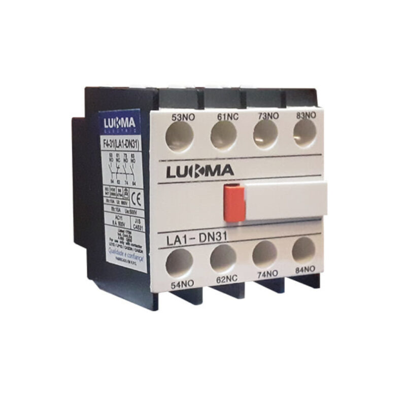 BLOCO CONTATO LUKMA AUXILIAR FRONTAL 3NA 1NF F431 LA1DN31 09006