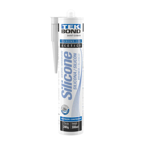 COLA SILICONE ACETICO BRANCO 280GR TEKBOND 22004002000