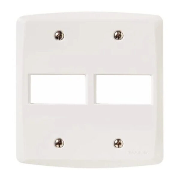 LUX2 PLACA 4X4 2 POSTOS BRANCA 57105023