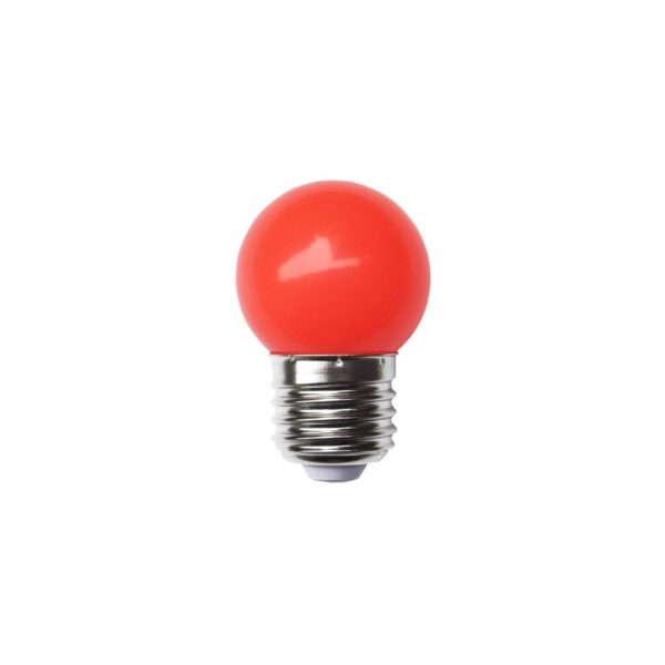LAMPADA LED BOLINHA 3W 127V VERMELHO GALAXY 1232
