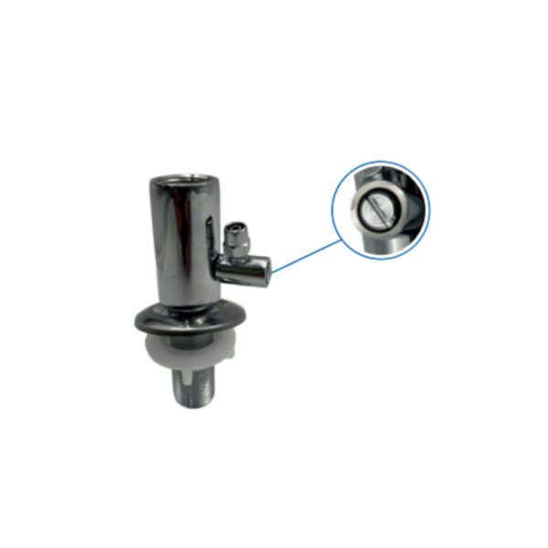 CONEXAO HIDRAULICA METAL ADAPTADOR MESA PARA MANG 1/4 COM REGISTRO DISMAR 19D