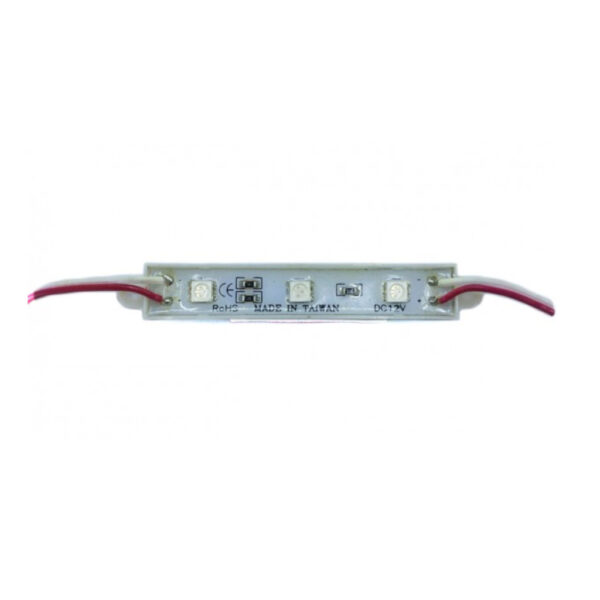 BARRA LED 3 LEDS 9CM 0,72W 0,06A 12V 6500K (1PC)