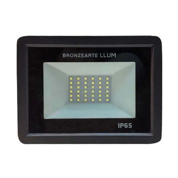 REFLETOR LED PRETO 100W BIVOLT 6500K LLUM