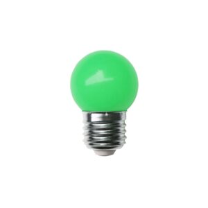 LAMPADA LED BOLINHA 3W 127V VERDE GALAXY 1230