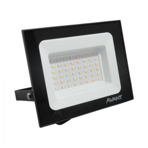 REFLETOR LED PRETO 100W BIVOLT 3000K AVANT