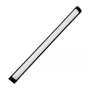 LUMI LED SOBREPOR SLIM LINEAR 50CM 18W 3000K PRETA AVANT