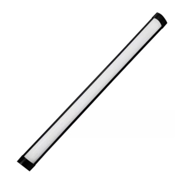 LUMI LED SOBREPOR SLIM LINEAR 50CM 18W 3000K PRETA AVANT