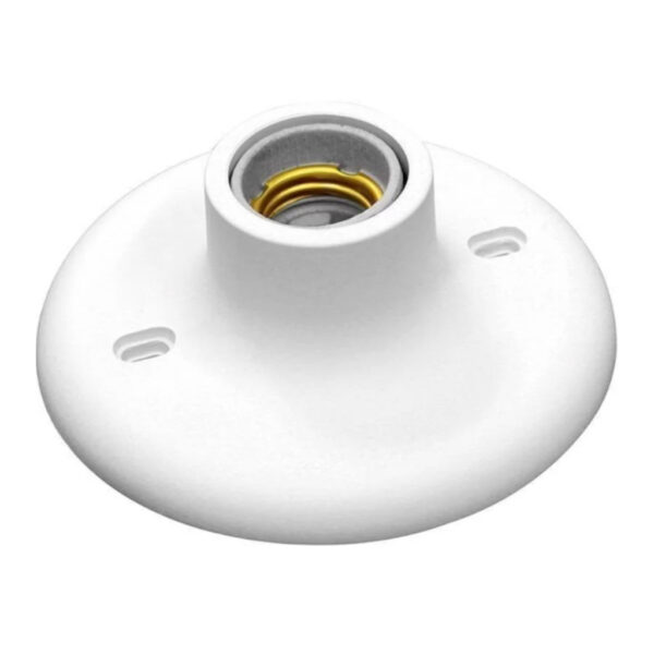 SOQUETE DECORATIVO SIMPLES SOQ PORC BRANCO ELITE 1028