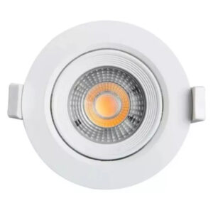 SPOT LED EMBUTIR REDONDO 7W BIVOLT 3000K CTB