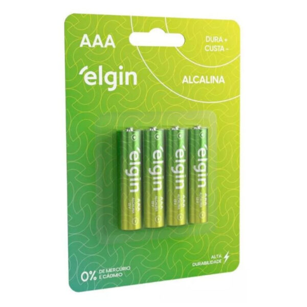 PILHA AAA COMUM C/4 ELGIN