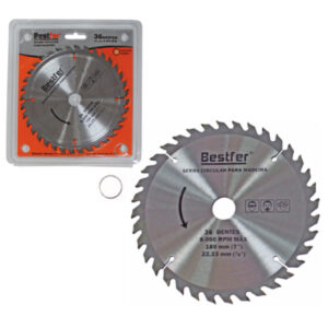 DISCO CORTE MADEIRA 180MM 7 36D BESTFER BFH0578